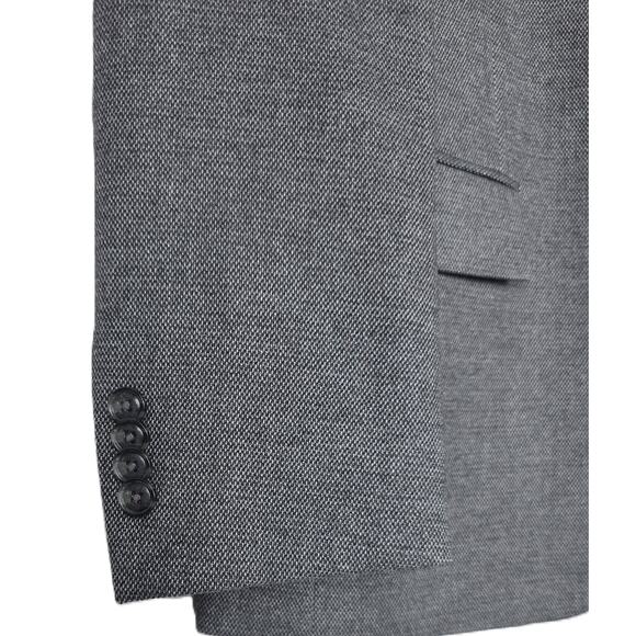 Tommy Hilfiger Men's Modern-Fit Flex Stretch Sport Coat Grey Solid Weave 42L NWT - Picture 5 of 7